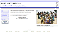 Desktop Screenshot of angelsinternational.org.uk