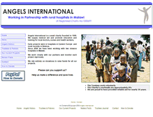Tablet Screenshot of angelsinternational.org.uk
