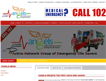 Tablet Screenshot of angelsinternational.org